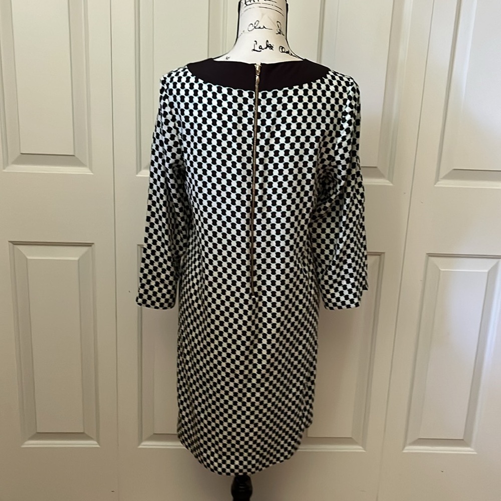 Kate Spade Kassia Shift Dress Silk Blend Geo Dot Print size medium - Picture 10 of 11
